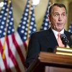 U.S. House Speaker Boehner speaks during a media briefing about Republican plans on the pending "fiscal cliff" in Washington