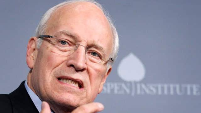 Dick Cheney, unrepentant imperialist criminal, and big honcho at Halliburton, the ultimate imperialist profiteering firm.  Poster boy for today's brand of American capitalism. 