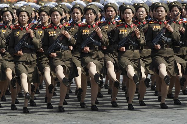 North Korea naturally has women soldiers in its army, as does Russia, Israel and scores of other nations, including the US.
