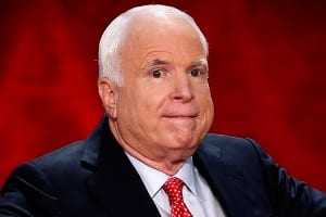 John McCain: an egomaniac ignorant interloper who has been fouling American politics for decades. The kind of pol that makes the world worse for everyone. 