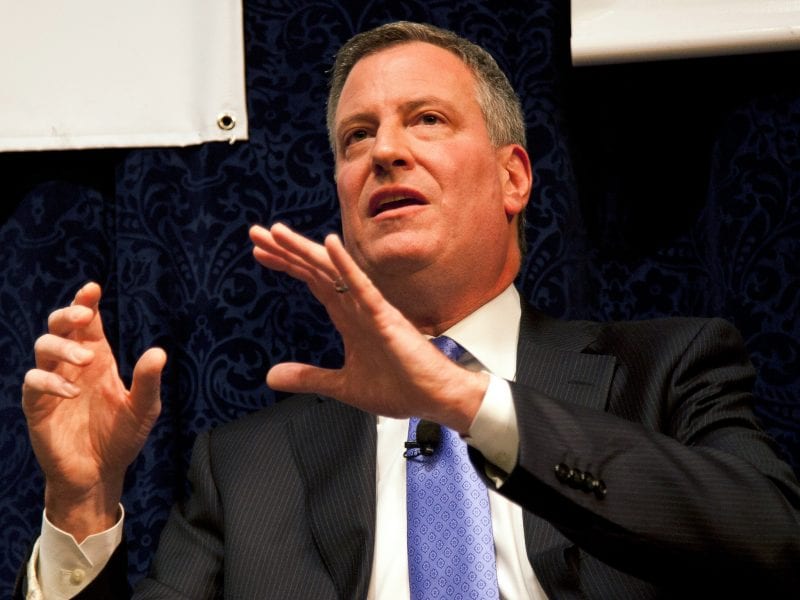 De Blasio: He should not run from defending noble principles, or truth. Confronting his enemies is the best policy.