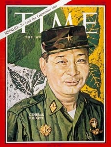 Bloody henchman for US imperialism Suharto, adorning TIME's cover. 