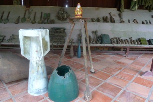 US bombs on exhibit at Siem Reap.