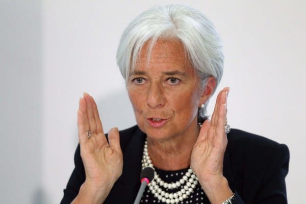 IMF'S Madame Lagarde: Just as much a corporate enforcer as the rest of the suits. 