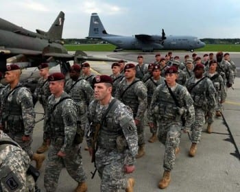 US paratroopers in Poland, again, showing resolve against a putative Russian desire to invade Western Europe.
