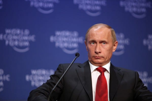 Putin attending the World Economic Forum in 2009. He may prove a tough poker player. (WEF, via flickr)