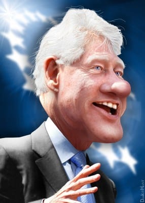 The corrupt and ever-treacherous "slick willie" left behind a legacy of bad and criminal policy whose effects are just beginning to be recognized. Cuba is one of his victims. (Via DonkeyHotey, flickr)