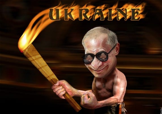 "Putin inflaming the Ukraine." (DonkeyHotey.flickr)