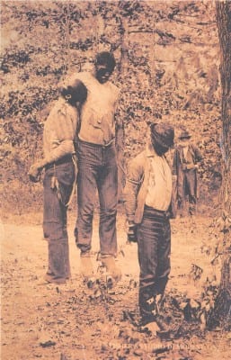 Triple lynching in Georgia, May 1892 (Public domain)