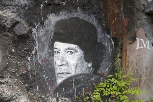 The late president of Libya, Muammar al Gaddafi R.I.P. (Via Thierry Ehrmann, flickr)