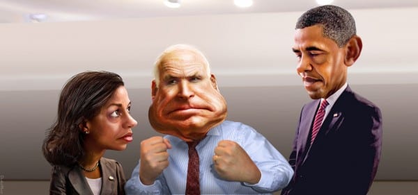Susan Rice.McCain.Obama.donkey.flickr