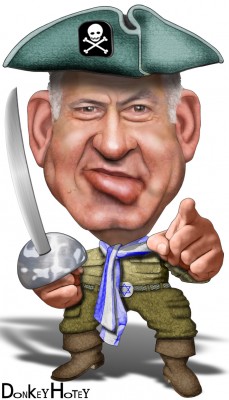 Netanyahu's extreme rightwing policies have ignited  a huge wave of  antisemitism around the world. (DonkeyHotey, via flickr)