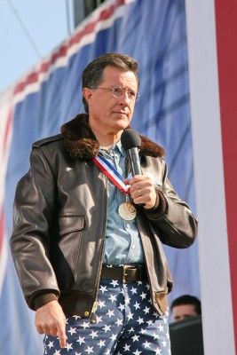 Stephen Colbert at the Rally to Restore Sanity. The stars fell short of the masses' expectations. 