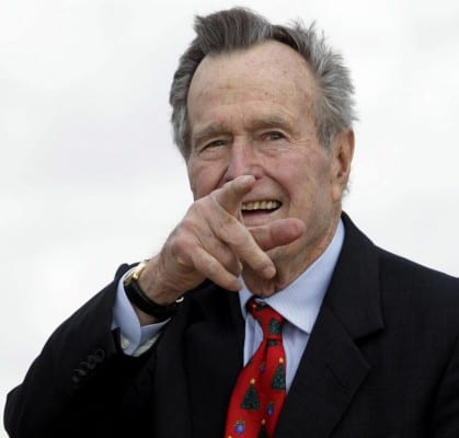 George H.W. Bush, "41", and deeply connected with the CIA, a signature of the entire Bush clan. 