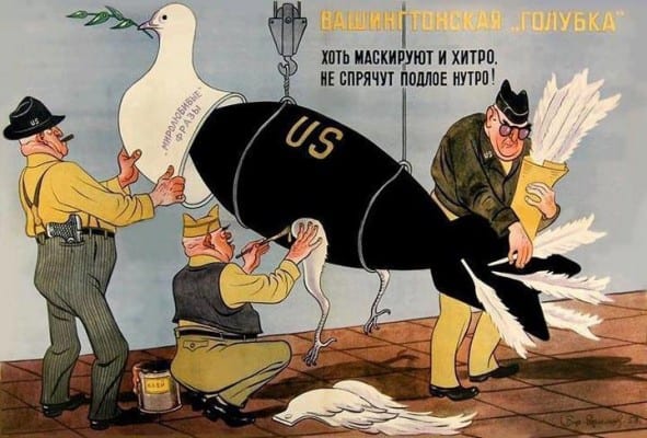 Russian view of US "search for peace."