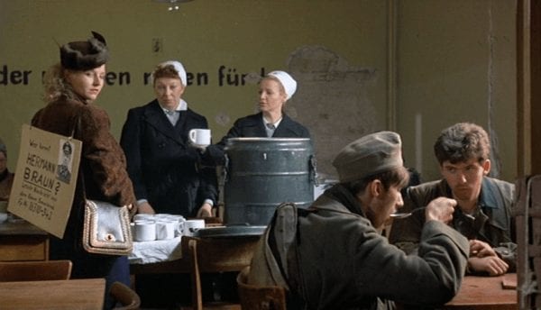 Still from the film The Marriage of Maria Braun (1979) chronicled the struggles of Germans in the immediate postwar. 