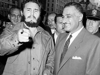 Fidel with Egypt's Nasser.