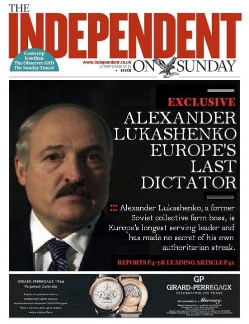 The West has not wasted any opportunity to "needle" Lukashenko's ego, by an incessant campaign of 
