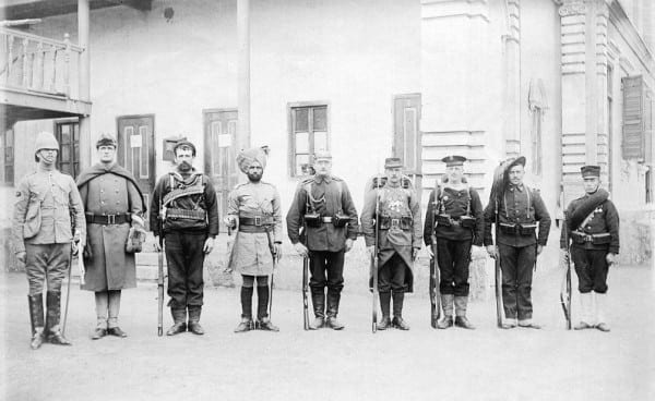 Eight nations participated in the defeat of the Boxer rebellion, and Britain invested some of her colonial and dominion troops. 