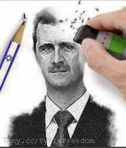 Wishful imperialist thinking: Assad being erased from the Middle East equation.