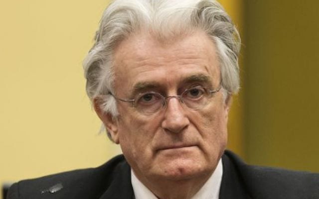 Radovan Karadzic, Bosnian Serb leader, one of the fall guys, like Milosevic. 