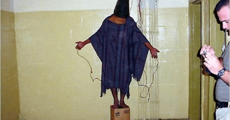 Abu-Ghraib, Iraq. Torture, American style. On of the iconic pictures that shook the world. Yet this was just the tip of iceberg, and few if any torturers have been brought to justice. 