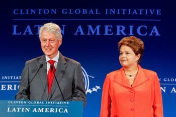 Bill Clinto and Rousseff