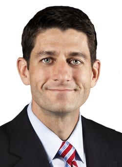 Paul Ryan—as repulsive in his ideology as Trump, but far more dangerous. Possibly a shooing for the 2020 contest. (If we're still alive!)