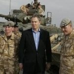 Blair-with troops