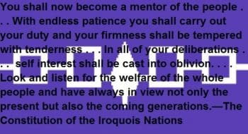 Iroquois Constitution
