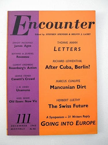 Encounter—one of the more prominent journals created by the CIA to sow confusion among the left. 