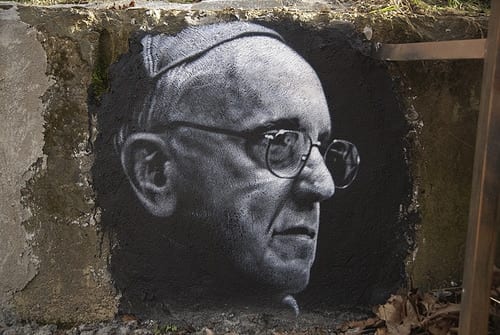 thierry Ehrmann le 112 ème est Jorge Mario Bergoglio (Pope Francis), painted portrait DDC_7823 by Abode of Chaos pope francis photo