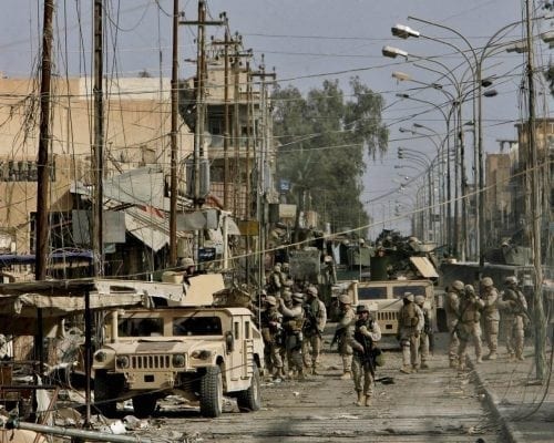 American storm troopers swarm Baghdad, a city that could offer little resistance.