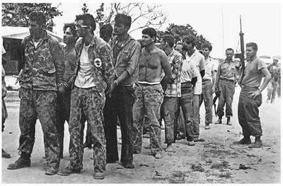 Playa Giron: Cuban reactionaries captured by the revolutionaries. 
