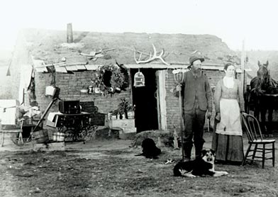 Homestead Nebraska sod house curry lg