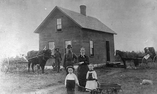 norge The homestead of the Ellefson family immigrants from Norway in Hendricks Lincoln County Minnesota ca. 1880