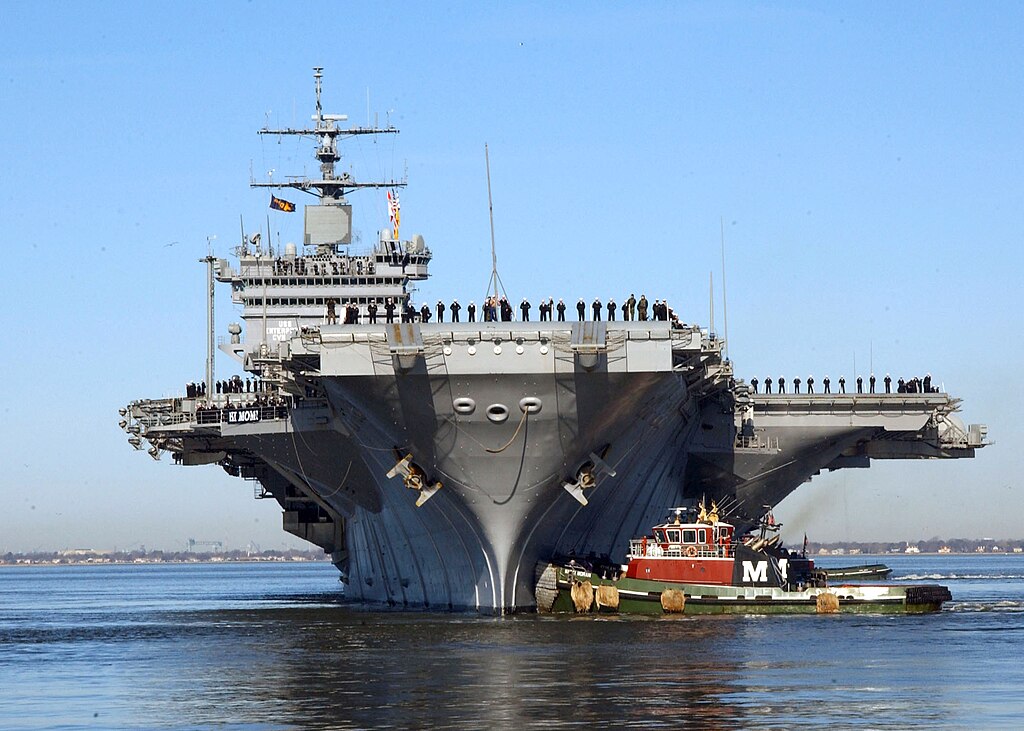 Why are 8 of 11 US aircraft carrier strike groups always in home port?
