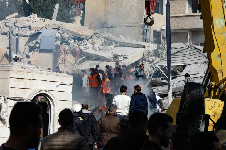 Damascus Western Villas hit by Israel Jan 2024