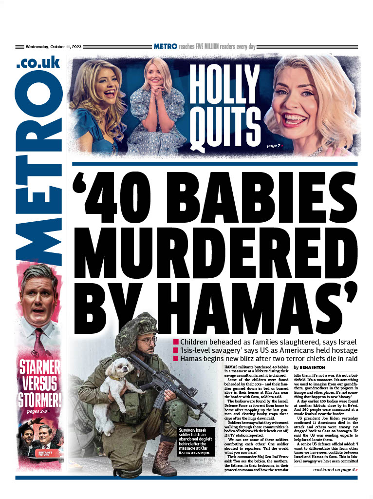 Gaza 40 murdered babies