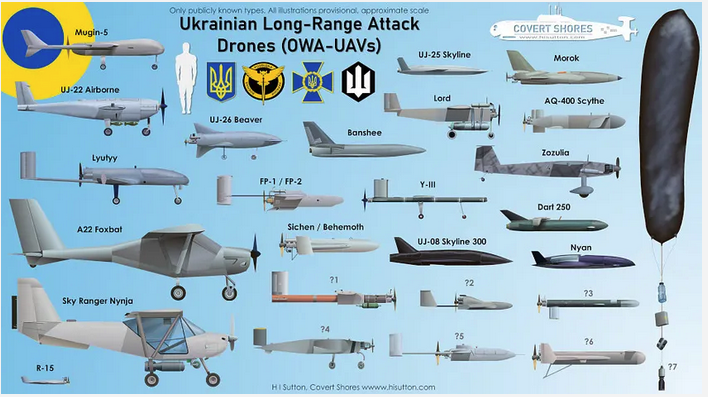 Ukie long range attack drones