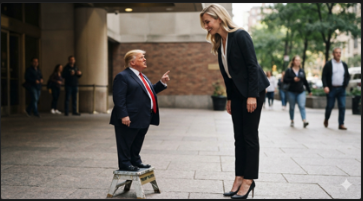 Trump instructing his propaganda underling K. Leavitt on how to spin the story.